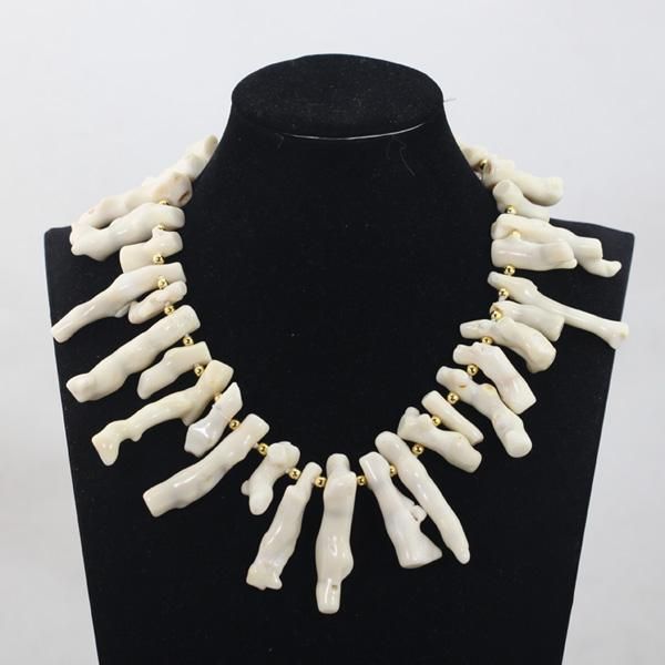 earrings & necklace unique colorful coral bone african jewelry beads nigerian bridal set marvelous design qw925, Silver
earrings & necklace unique colorful coral bone african jewelry beads nigerian bridal set marvelous design qw925, Silver