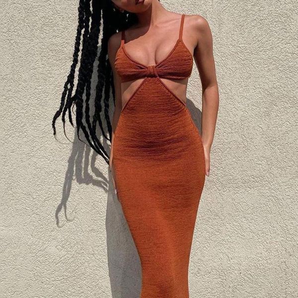 casual dresses summer women dress solid color cutout spaghetti straps backless cotton bodycon maxi for banquet robe femme, Black;gray
casual dresses summer women dress solid color cutout spaghetti straps backless cotton bodycon maxi for banquet robe femme, Black;gray