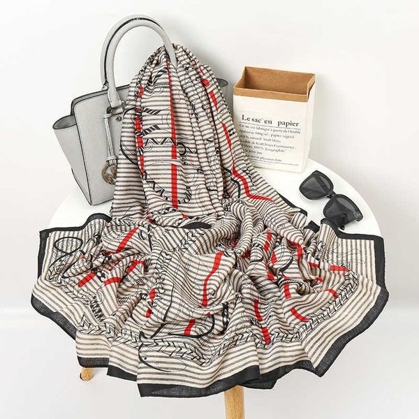 printed linen scarf fashion korean version versatile stripe twill cotton long towel dual purpose air conditioning shawl women, Blue;gray
printed linen scarf fashion korean version versatile stripe twill cotton long towel dual purpose air conditioning shawl women, Blue;gray