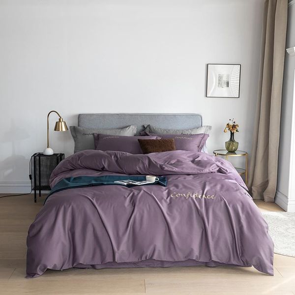 bedding sets 100 satin cotton four-piece embroidery simple modern wind kit pillowcase quilt cover sheet suit
bedding sets 100 satin cotton four-piece embroidery simple modern wind kit pillowcase quilt cover sheet suit