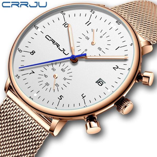 wristwatches men watch crrju brand stainless steel mens watches chronograph quartz sports clock relogio masculino reloj hombr, Slivery;brown
wristwatches men watch crrju brand stainless steel mens watches chronograph quartz sports clock relogio masculino reloj hombr, Slivery;brown