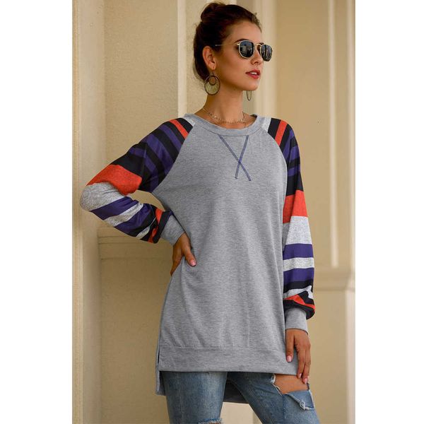 women's hoodies & sweatshirts european and american sports leisure women's wear round collar long sleeve striped color splicing lo, Black
women's hoodies & sweatshirts european and american sports leisure women's wear round collar long sleeve striped color splicing lo, Black
