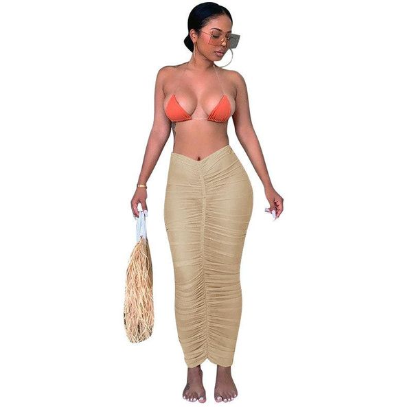 skirts women's mesh folds long skirt summer ladies see through pleated for beach dating party vacation shopping travelling, Black
skirts women's mesh folds long skirt summer ladies see through pleated for beach dating party vacation shopping travelling, Black