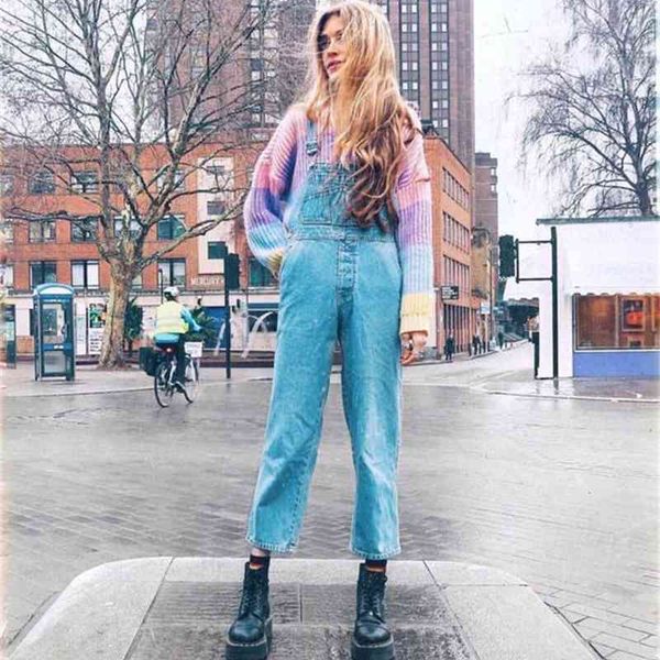 women rainbow striped pullover sweaters new winter and autumn fashion colorful oversized loose knit jumpers, White;black
women rainbow striped pullover sweaters new winter and autumn fashion colorful oversized loose knit jumpers, White;black