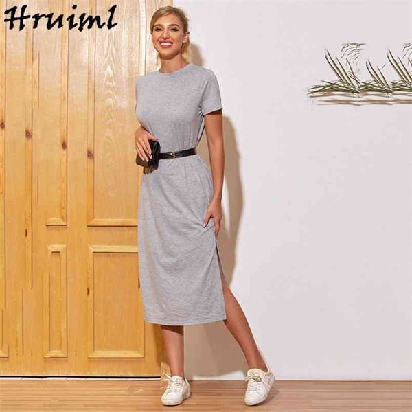 dress holidays elegant summer loose straight tube solid o neck woman midi party casual streetwear thigh slit slim es 210513, Black;gray
dress holidays elegant summer loose straight tube solid o neck woman midi party casual streetwear thigh slit slim es 210513, Black;gray