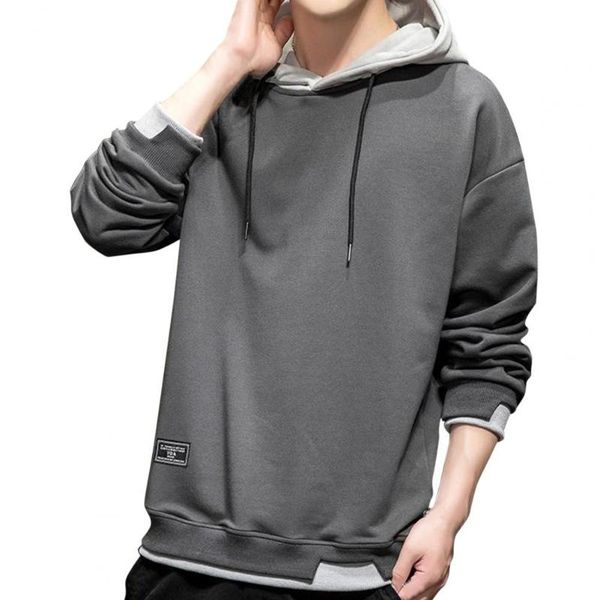 men's hoodies & sweatshirts men hooded sweatshirt contrast colors drawstring casual long sleeve thick loose autumn hoodie pullover hip, Black
men's hoodies & sweatshirts men hooded sweatshirt contrast colors drawstring casual long sleeve thick loose autumn hoodie pullover hip, Black