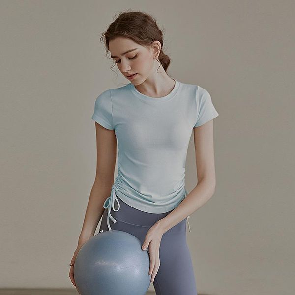 yoga outfit drawstring short sleeve t-shirt for fitness women sportswear gym clothing workout shirts women's sports training wear
yoga outfit drawstring short sleeve t-shirt for fitness women sportswear gym clothing workout shirts women's sports training wear