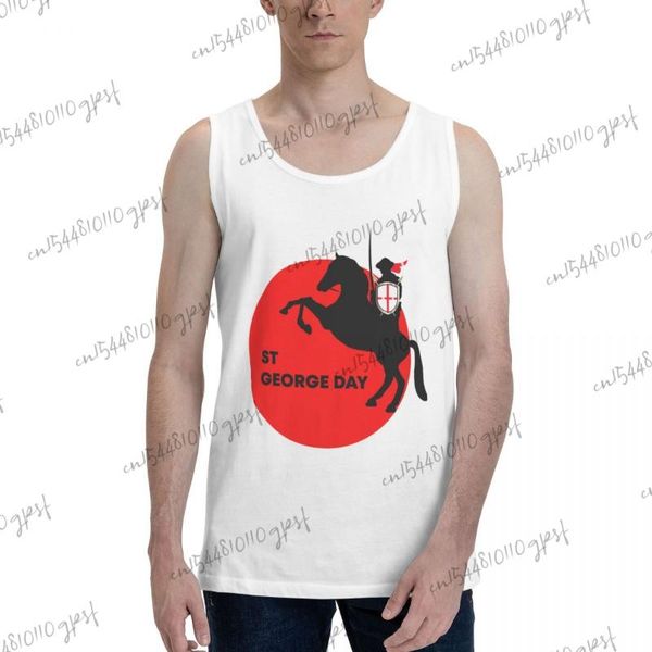 men' tank playera sin manga hombre warrior on horse george day gym clothing regata masculina, White;black
men' tank playera sin manga hombre warrior on horse george day gym clothing regata masculina, White;black