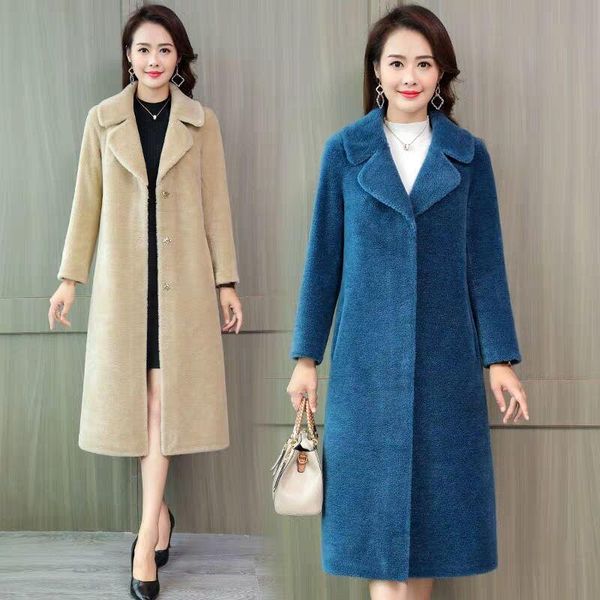 women's fur & faux 2021 winter middle age women korean real coat female sheep shearing natural wool plush plus size 5xl long overcoats, Black
women's fur & faux 2021 winter middle age women korean real coat female sheep shearing natural wool plush plus size 5xl long overcoats, Black