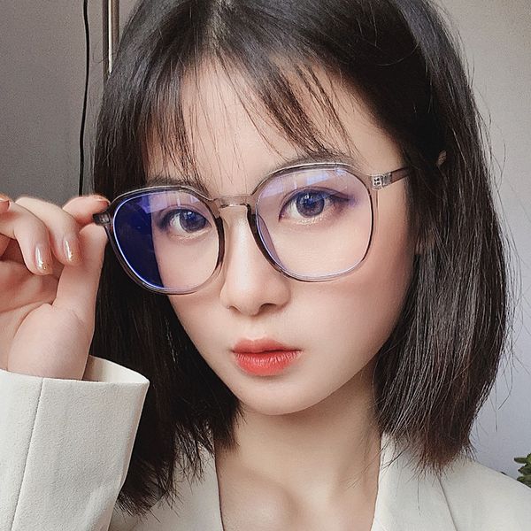 design new tr90 large black glasses women's version chaosu thin face show small anti blue flat lens myopia frame, White;black
design new tr90 large black glasses women's version chaosu thin face show small anti blue flat lens myopia frame, White;black