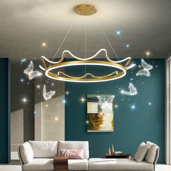 pendant lamps crown chandelier modern creative golden round led nordic luxury living room lamp bedroom kitchen hanging dimming
pendant lamps crown chandelier modern creative golden round led nordic luxury living room lamp bedroom kitchen hanging dimming