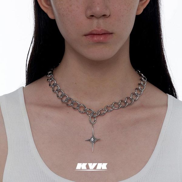 pendant necklaces kvk cross necklace female clavicle chain 2021 niche design neck jewelry, Silver
pendant necklaces kvk cross necklace female clavicle chain 2021 niche design neck jewelry, Silver
