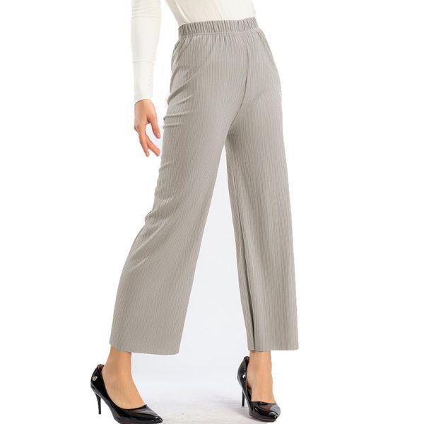 women's pants & capris women casual fold pleated loose straight fashion office wear solid wide leg trousers, Black;white
women's pants & capris women casual fold pleated loose straight fashion office wear solid wide leg trousers, Black;white