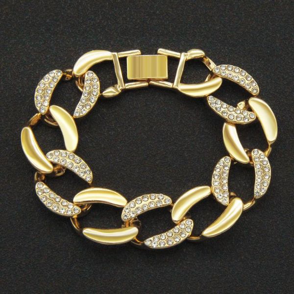 chains 19mm hip hop iced out paved rhinestone miami curb cuban rapper bling bracelet for men women charm jewelry, Silver
chains 19mm hip hop iced out paved rhinestone miami curb cuban rapper bling bracelet for men women charm jewelry, Silver