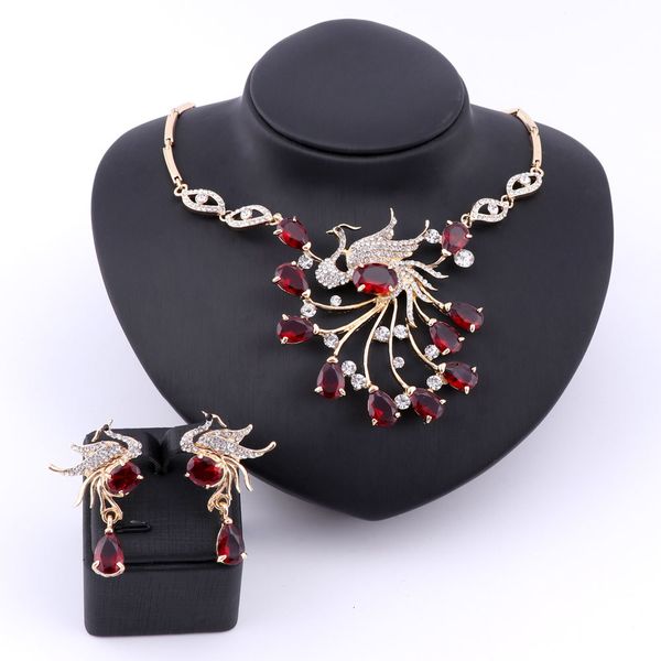 jewelry sets new luxury woman necklace cubic zircon glittering phoenix crystal statement pendant necklaces earring wedding party, Black
jewelry sets new luxury woman necklace cubic zircon glittering phoenix crystal statement pendant necklaces earring wedding party, Black
