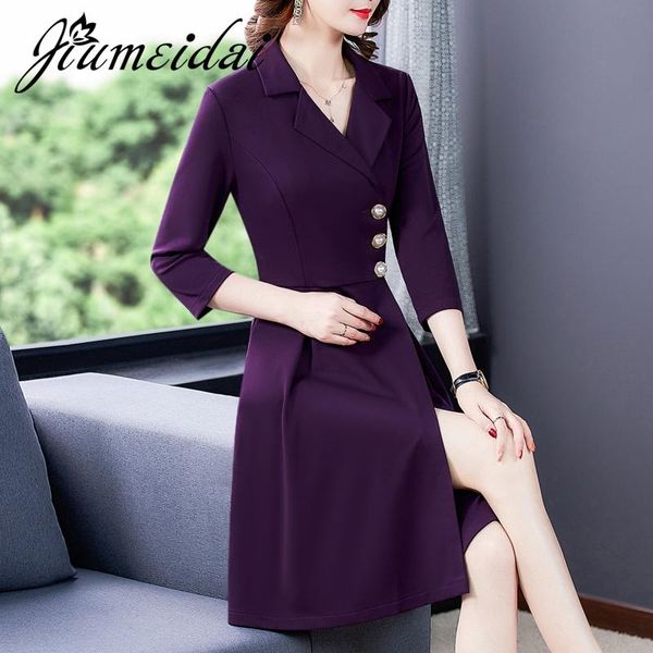 casual dresses jiumeidai 2021 women autumn a-line dress office lady elegant button long female notched fahion party clothing plus size, Black;gray
casual dresses jiumeidai 2021 women autumn a-line dress office lady elegant button long female notched fahion party clothing plus size, Black;gray