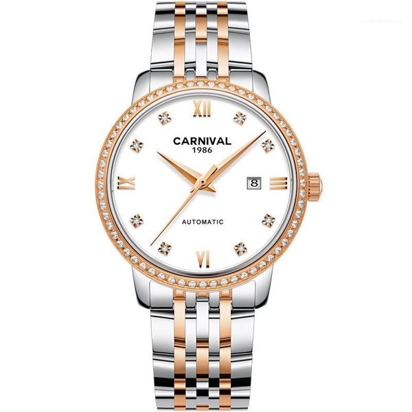 wristwatches relogios femininos de pulso carnival brand mechanical watch women sapphire calendar waterproof watches luxury, Slivery;brown
wristwatches relogios femininos de pulso carnival brand mechanical watch women sapphire calendar waterproof watches luxury, Slivery;brown