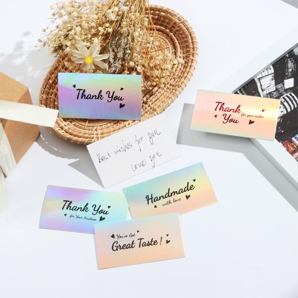 thank you for your order rainbow cards holographic silver greeting to customer insert card thanks notes small bussnes
thank you for your order rainbow cards holographic silver greeting to customer insert card thanks notes small bussnes