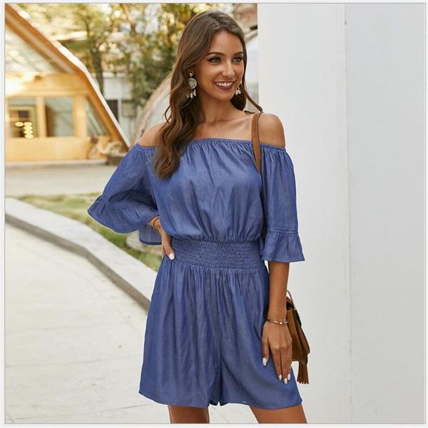 women jumpsuit rompers off shoulder fashion summer playsuit shorts ladies casual overalls boho beach bodysuits g638 women's jumpsuits &, Black;white
women jumpsuit rompers off shoulder fashion summer playsuit shorts ladies casual overalls boho beach bodysuits g638 women's jumpsuits &, Black;white