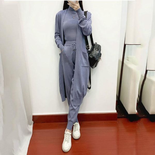 women's two piece pants suit fall winter 2021 temperament slimming knitted fashion foreign age reduction leisure three-piece set s1048, White
women's two piece pants suit fall winter 2021 temperament slimming knitted fashion foreign age reduction leisure three-piece set s1048, White