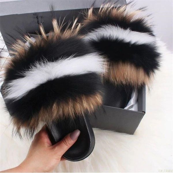women winter plush slippers open toe real hair sandals woman fur slides fluffy fury shoes female flip flops big 45, Black
women winter plush slippers open toe real hair sandals woman fur slides fluffy fury shoes female flip flops big 45, Black