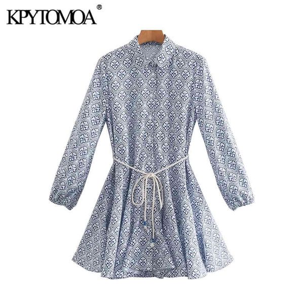 women chic fashion with belt printed ruffled mini dress vintage long sleeve button-up female dresses vestidos 210416, Black;gray
women chic fashion with belt printed ruffled mini dress vintage long sleeve button-up female dresses vestidos 210416, Black;gray