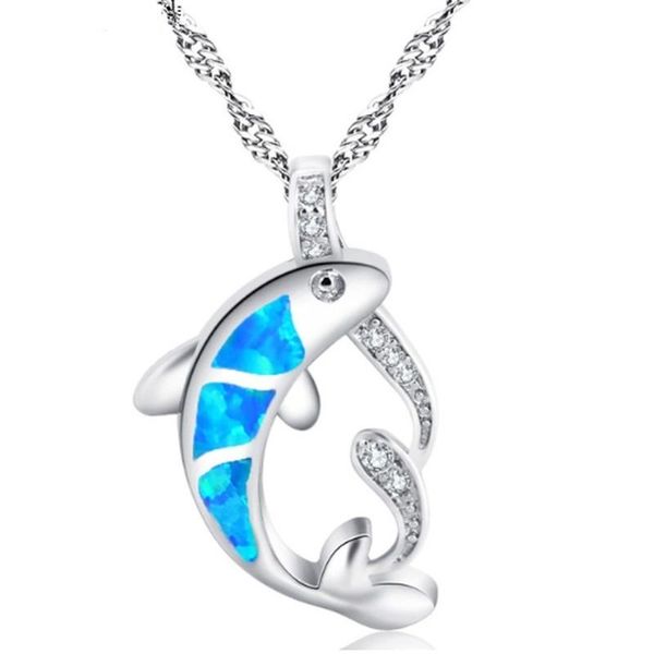 pendant necklaces fashion women ocean blue/color fish-shaped necklace romantic girlfriend wedding gift jewelry wholesale, Silver
pendant necklaces fashion women ocean blue/color fish-shaped necklace romantic girlfriend wedding gift jewelry wholesale, Silver
