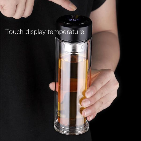 330ml temperature portable double wall borosilica glass water bottle tea infuser with lid filter automobile cup wine glasses
330ml temperature portable double wall borosilica glass water bottle tea infuser with lid filter automobile cup wine glasses
