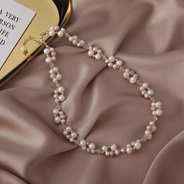 chokers origin summer exquisite natural freshwater pearl pendant necklace for women charming beaded crystal jewellery, Golden;silver
chokers origin summer exquisite natural freshwater pearl pendant necklace for women charming beaded crystal jewellery, Golden;silver