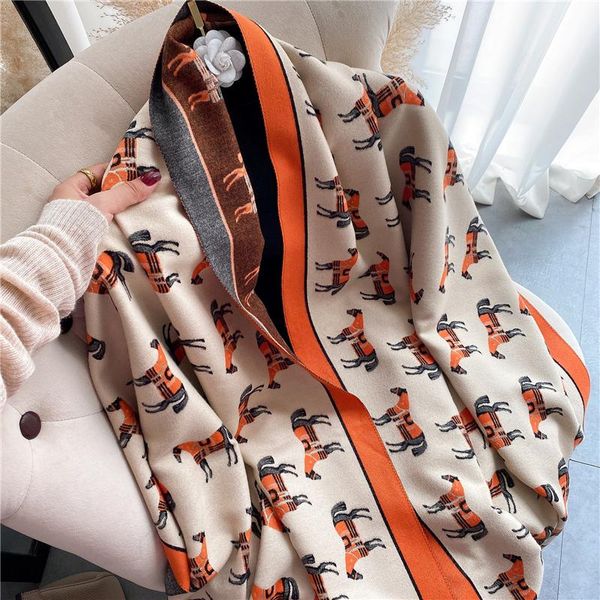 scarves luxury design horse scarf women winter pashmina cashmere bufanda thick warm blanket female hijab shawls and wraps, Blue;gray
scarves luxury design horse scarf women winter pashmina cashmere bufanda thick warm blanket female hijab shawls and wraps, Blue;gray