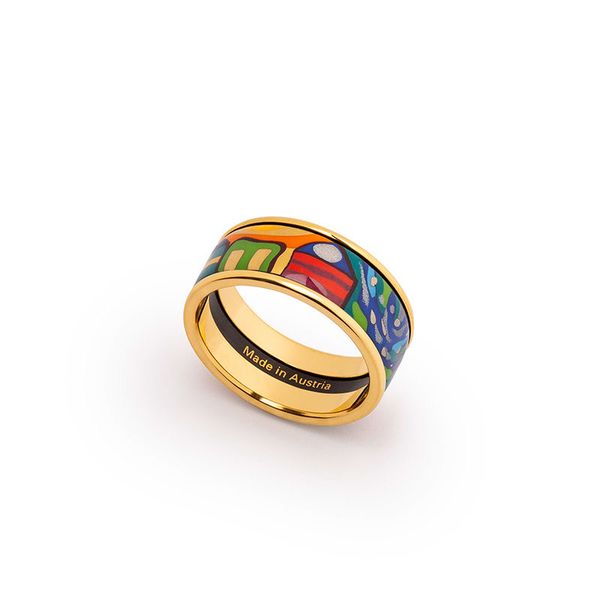 hundertwasser kingdom series artists ring enamel designers rings symbol of miss artistic with case, Silver
hundertwasser kingdom series artists ring enamel designers rings symbol of miss artistic with case, Silver