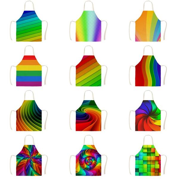 aprons swirl rainbow apron children's kitchen linen printing household cleaning cooking anti-fouling ladies
aprons swirl rainbow apron children's kitchen linen printing household cleaning cooking anti-fouling ladies