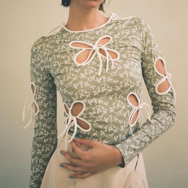 vintage butterfly hollow out bandage long sleeve t-shirts streetwear 90s print o-neck green y2k fashion outfits women's t-shirt, White
vintage butterfly hollow out bandage long sleeve t-shirts streetwear 90s print o-neck green y2k fashion outfits women's t-shirt, White