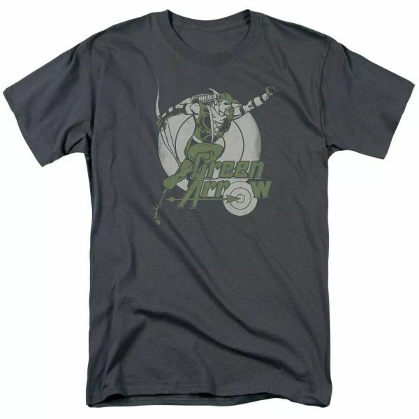 Green Arrow Right on Target T Shirt Mens Licensed DC Comics Tee Charcoal, White;black
Green Arrow Right on Target T Shirt Mens Licensed DC Comics Tee Charcoal, White;black