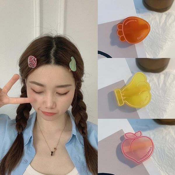 hair accessories acrylic grips barrettes girls cute cartoon fruit hairpins children lovely headband kids 2021, Slivery;white 
hair accessories acrylic grips barrettes girls cute cartoon fruit hairpins children lovely headband kids 2021, Slivery;white