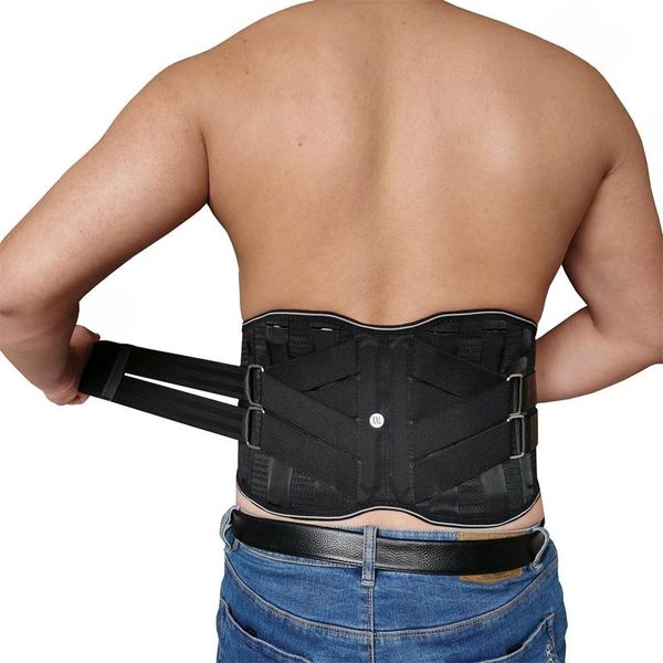 orthopedic lumbar waist back support belt with 4 pcs steel plates brace magnetic breathable posture corrector, Black;gray
orthopedic lumbar waist back support belt with 4 pcs steel plates brace magnetic breathable posture corrector, Black;gray
