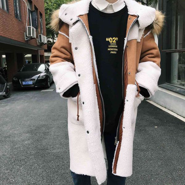 men's trench coats men sherpa coat oversizemens manteau long homme male warm winter jacket immitation lamb fleece hooded n7fx, Tan;black
men's trench coats men sherpa coat oversizemens manteau long homme male warm winter jacket immitation lamb fleece hooded n7fx, Tan;black
