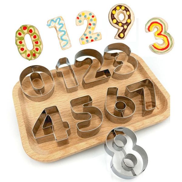 baking moulds 9 pcs 0-8 number shape cookie biscuit cutter mould stainless steel mold iq6
baking moulds 9 pcs 0-8 number shape cookie biscuit cutter mould stainless steel mold iq6