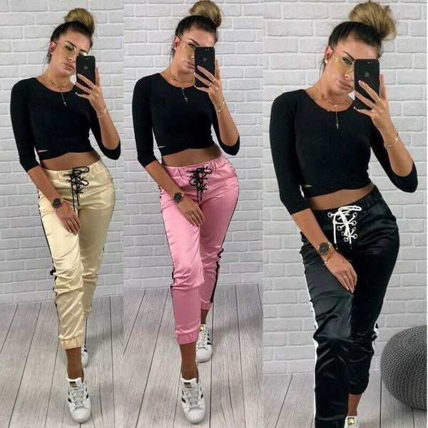 yoga outfits women long pants retro sportwear trousers side striped jogger glossy sweatpants /2, White;red
yoga outfits women long pants retro sportwear trousers side striped jogger glossy sweatpants /2, White;red