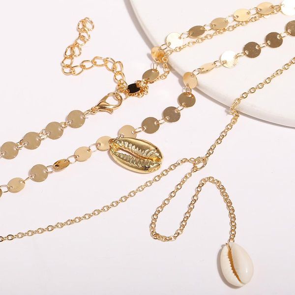 pendant necklaces modyle two layers of shell necklace natural gold cowrie women friend cowry choker summer bohemian, Silver
pendant necklaces modyle two layers of shell necklace natural gold cowrie women friend cowry choker summer bohemian, Silver