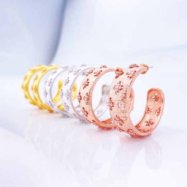 18k gold silver rose golds three colors big hoop earring bronze flower zircon snowflake earrings woman bohemian fashion wedding bridal jewel, Golden;silver
18k gold silver rose golds three colors big hoop earring bronze flower zircon snowflake earrings woman bohemian fashion wedding bridal jewel, Golden;silver