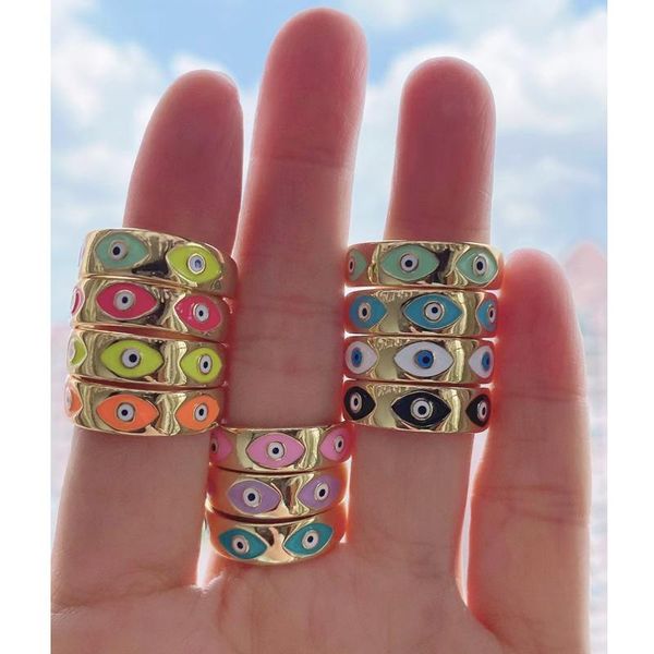 cluster rings 5pcs/lot gold plated rainbow enamel chunky brass women jewelry cute eye, Golden;silver
cluster rings 5pcs/lot gold plated rainbow enamel chunky brass women jewelry cute eye, Golden;silver