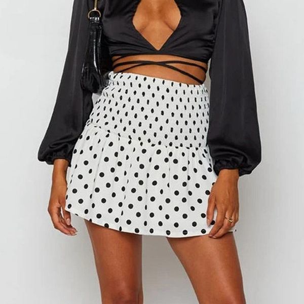 skirts women fashion polka dot print pleated mini skirt ladies beach vestidos chic a-line elastic waist short, Black
skirts women fashion polka dot print pleated mini skirt ladies beach vestidos chic a-line elastic waist short, Black