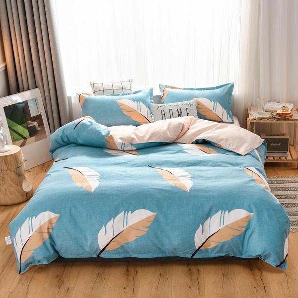 bedding sets fashion bed sheet feather pattern printed washed cotton quilt cover pillow case bedroom soft comfortable set oceania
bedding sets fashion bed sheet feather pattern printed washed cotton quilt cover pillow case bedroom soft comfortable set oceania