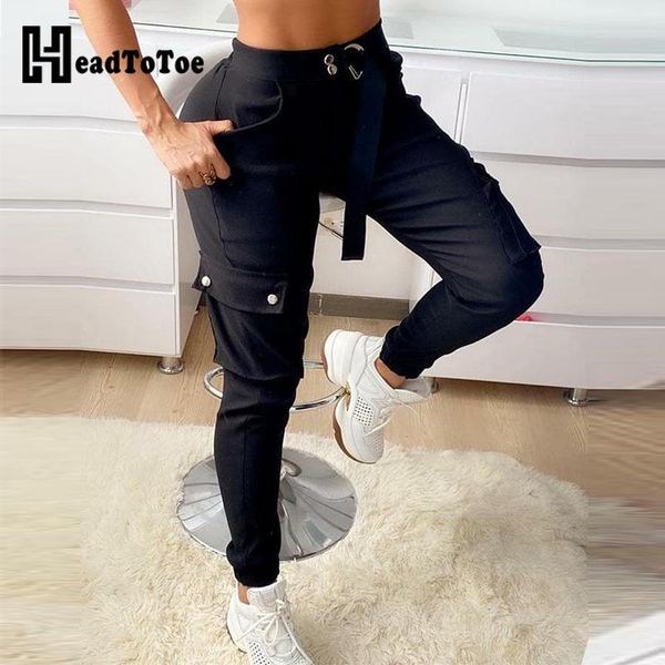 o-ring tape solid pocket design cargo pants women casual sporty women's & capris, Black;white
o-ring tape solid pocket design cargo pants women casual sporty women's & capris, Black;white