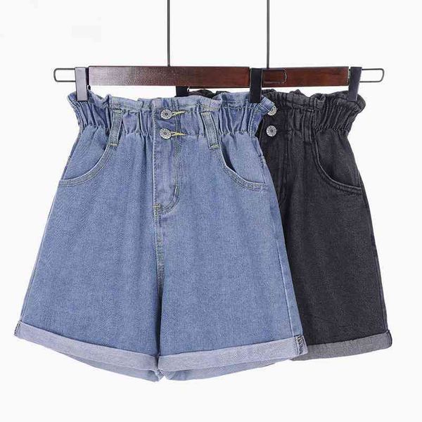 short korean women's large shorts, straight leg jeans, informal, retro, summer, 2021, White;black
short korean women's large shorts, straight leg jeans, informal, retro, summer, 2021, White;black