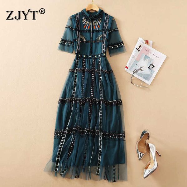 spring summer fashion runway luxury embroidery mesh long dress party festa woman clothes celebrity vintage vestidos 210601, Black;gray
spring summer fashion runway luxury embroidery mesh long dress party festa woman clothes celebrity vintage vestidos 210601, Black;gray