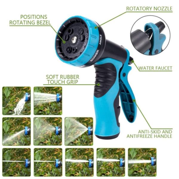 watering equipments 25ft garden hose water gun spray pipe expandable high pressure flexible 9 function nozzles car washer
watering equipments 25ft garden hose water gun spray pipe expandable high pressure flexible 9 function nozzles car washer