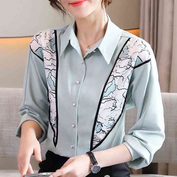 long sleeve print chiffon blouse shirt blouse women blusas mujer de moda turn down collar blouse blusa women blouses e333 210602, White
long sleeve print chiffon blouse shirt blouse women blusas mujer de moda turn down collar blouse blusa women blouses e333 210602, White