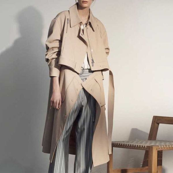 jacket detachable winter fashion women suit single collar breasted design loose and thin two-wear women's, Black;brown
jacket detachable winter fashion women suit single collar breasted design loose and thin two-wear women's, Black;brown